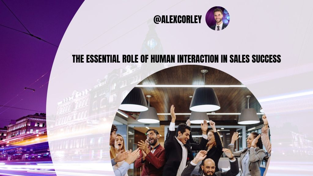 Sales team celebrating success, raising hands in triumph, symbolising the power of human connection and teamwork in driving sales success.